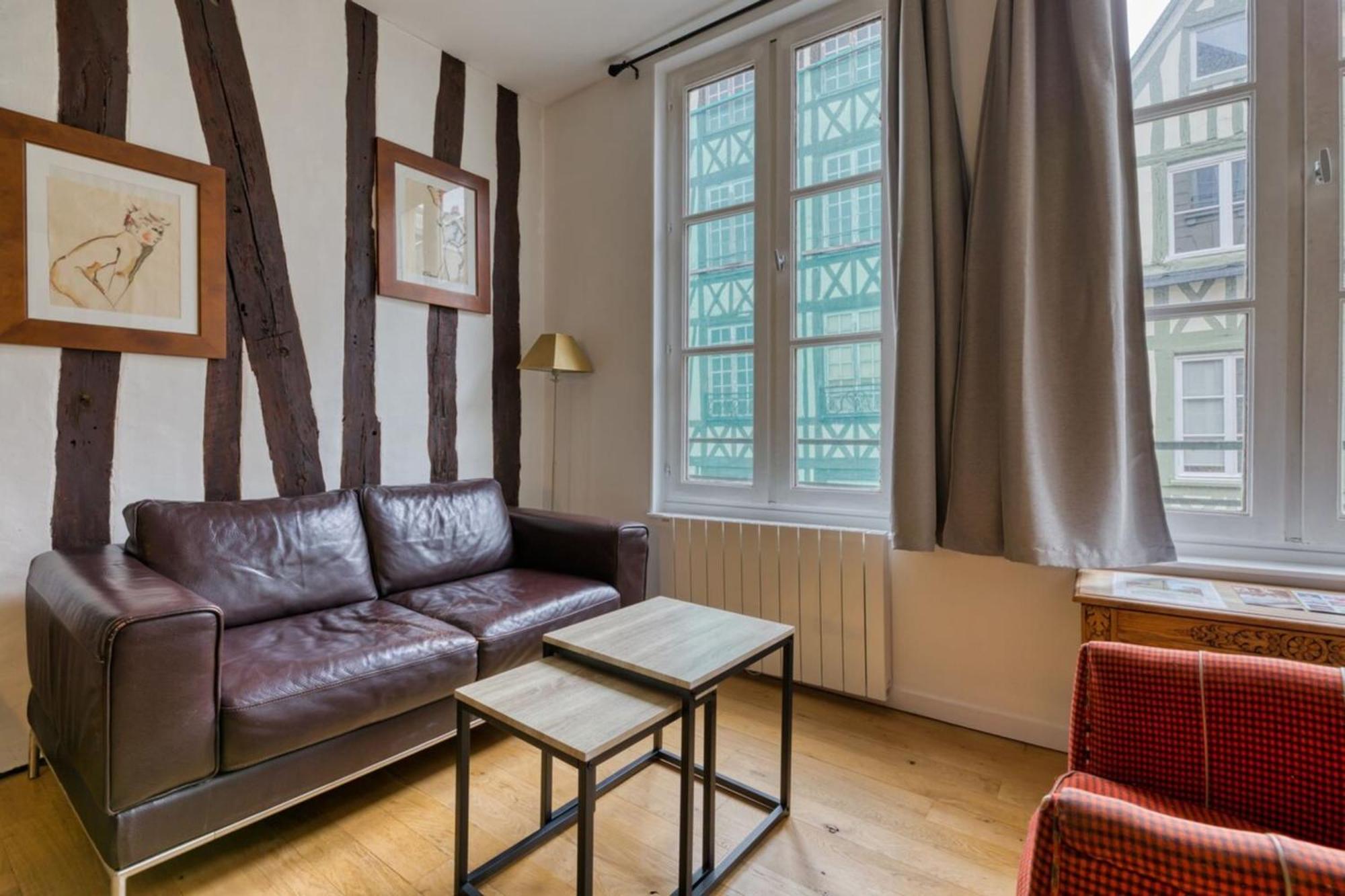 Le Charmant F2 Rue Du Gros Horloge A Rouen! Extérieur photo